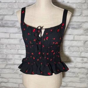 super fun cherry top, never worn before